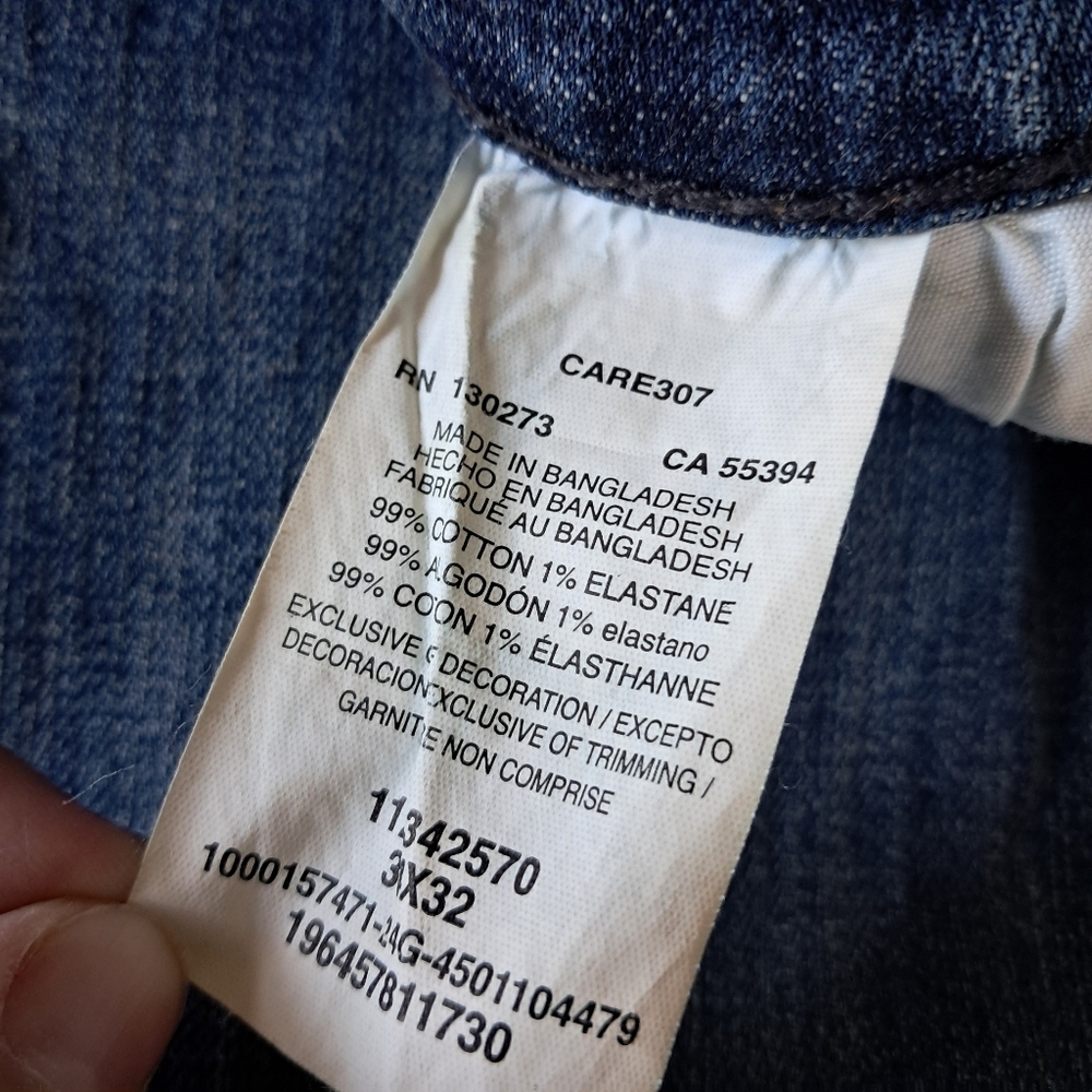 Wrangler Jeans Mens 34x32 Blue Bootcut Medium Wash Denim Stretch - Picture 7 of 8